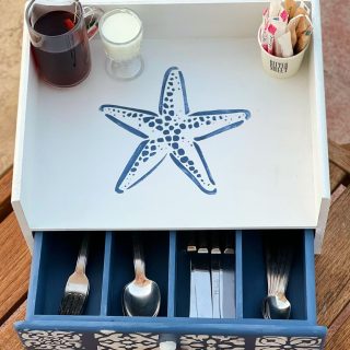 Sea Star Plates & Cutlery Organizer