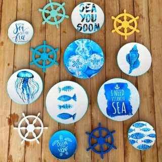 Sea Waves Wall Plates Collection