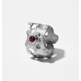 Essential Collection , Irregular Liquid Garnet Ring