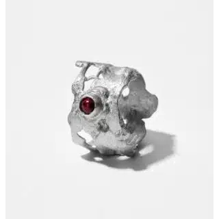 Essential Collection , Irregular Liquid Garnet Ring