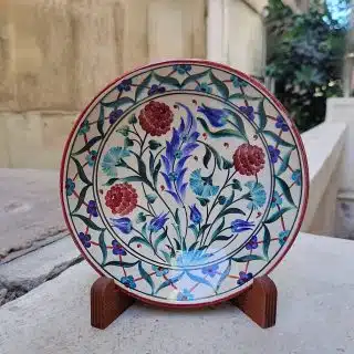 طبق خزف دائري غويط قطر 20سم