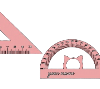 The wooden geometric tools