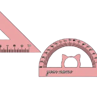 The wooden geometric tools