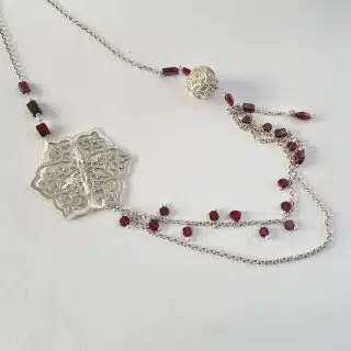 Islamic flower necklace