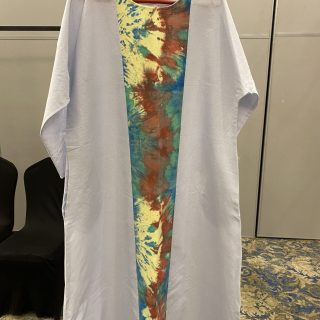Tie Dye Linen Dress