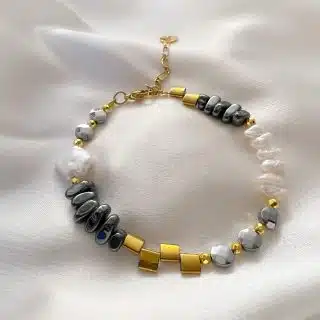 Multi mix hematite pearl bracelet