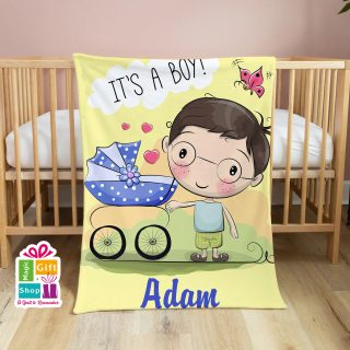 it's a Boy Blanket (Adam)