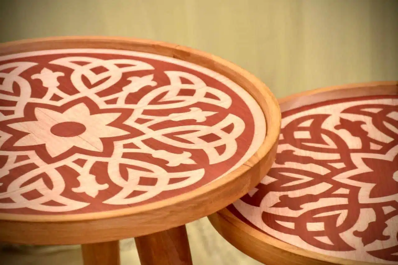 Pink side tables 1 Pink side tables