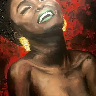 African acrylic on canvas 100x70
