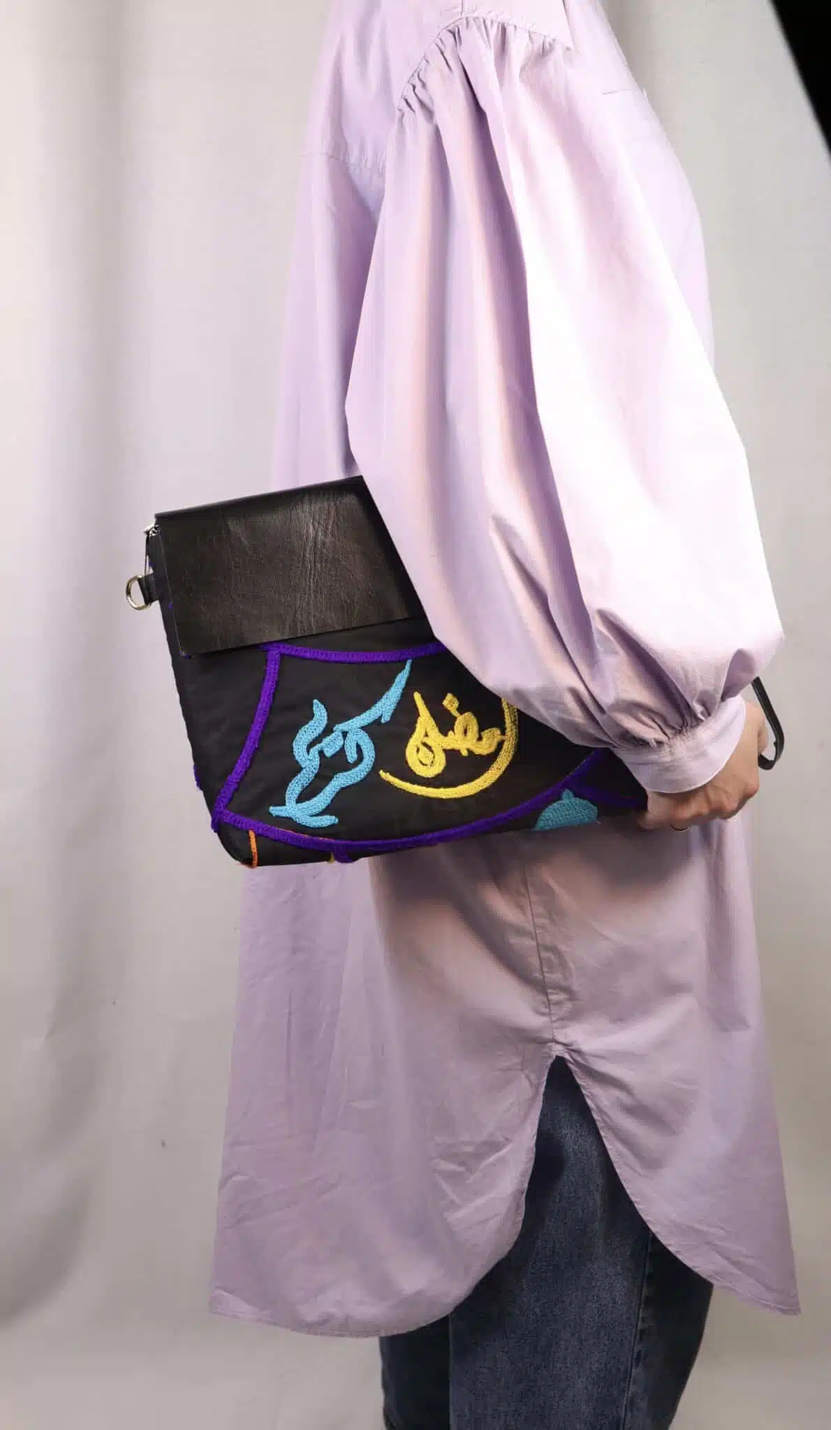 Genuine leather x Fabric Ramadan karim Bag 2 71BB848A 6AFD 48C2 9189 397D404913AB scaled