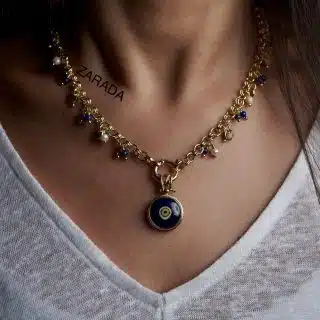 Evil eye chain necklace