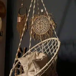 Macrame swing chair