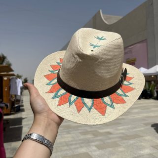 Colorful mandala hat