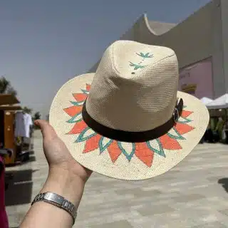 Colorful mandala hat