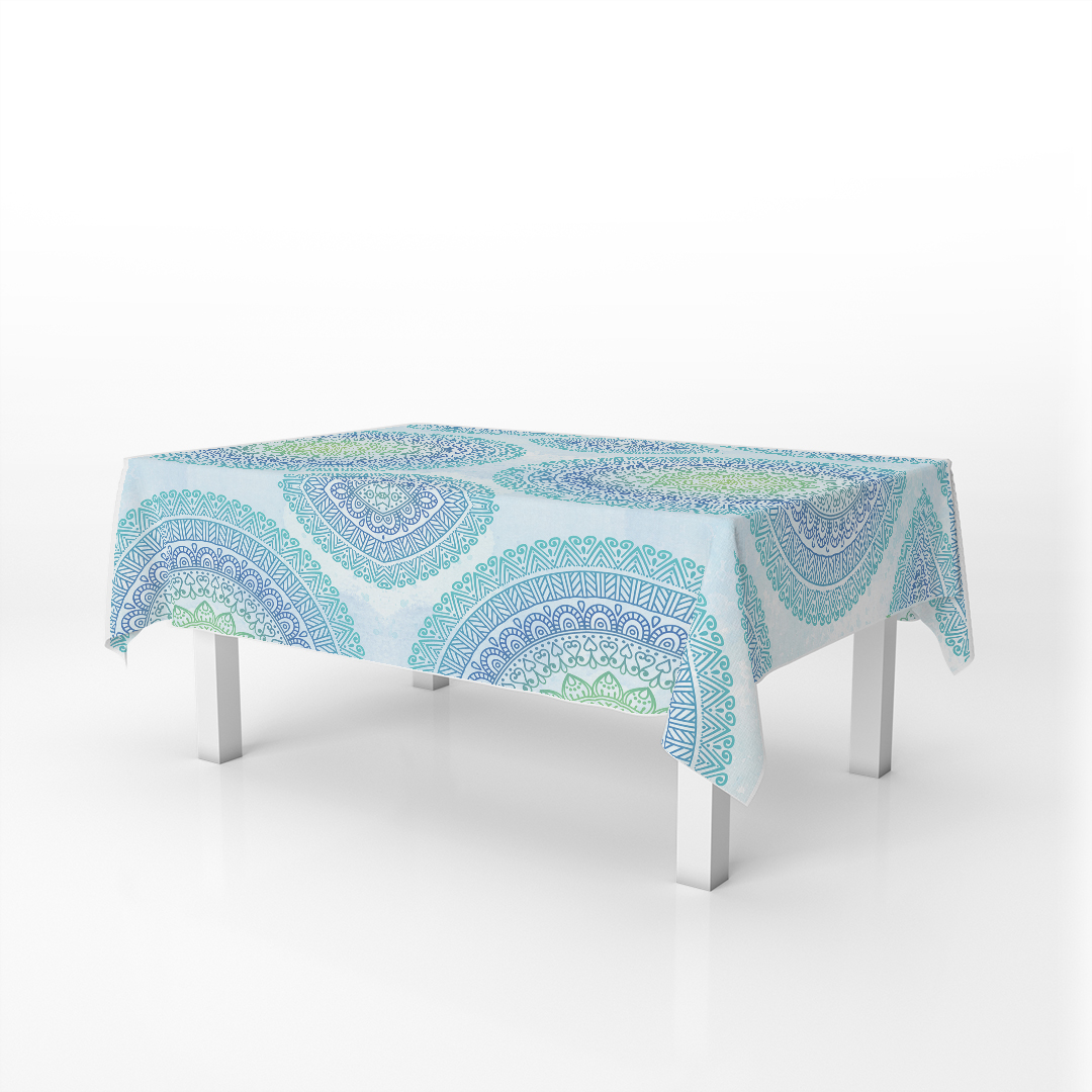 Table Cover Mandala Green 140*280 1 Table Cover Mandala Green 140*280
