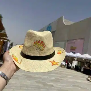 Seashells colored hat