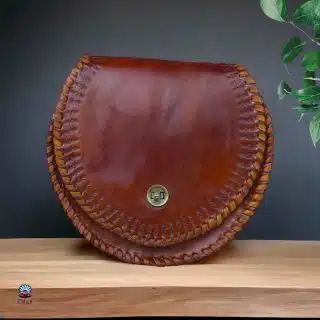 Natural leather brown Dobi bag