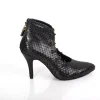 Black Python chain stiletto