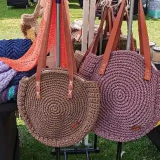 crochet bag round