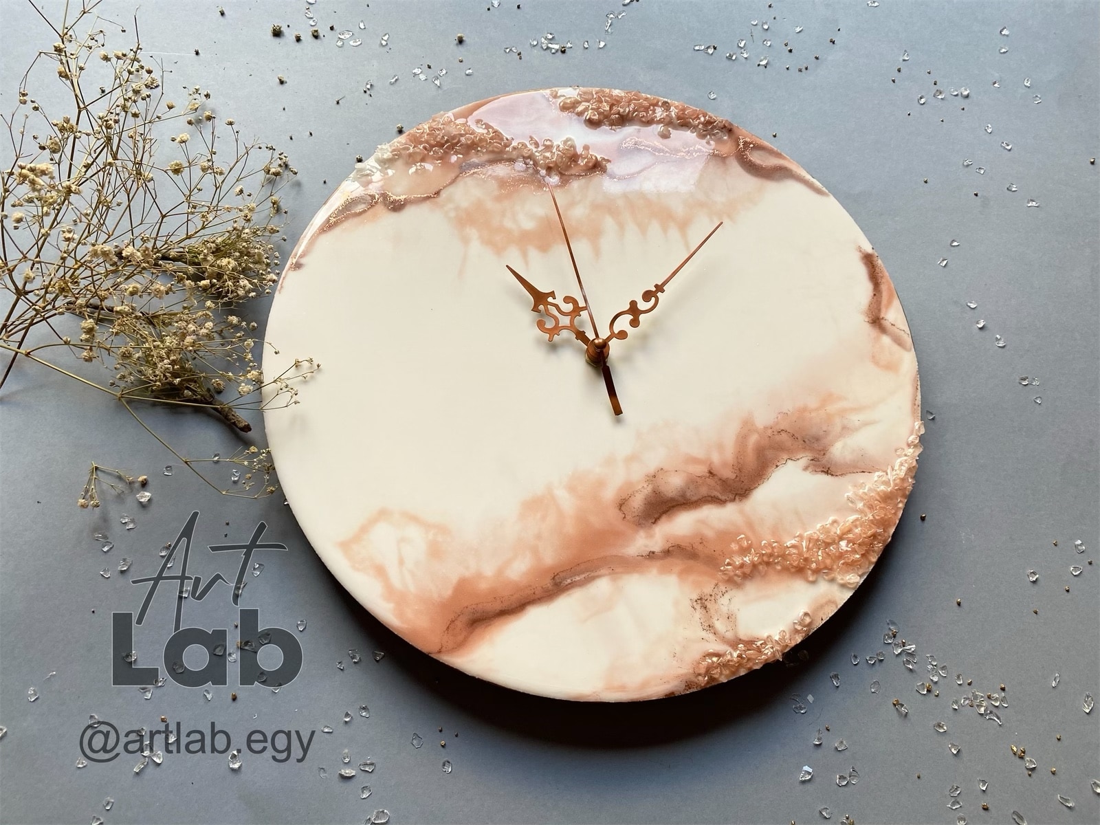 Peach wall clock 1 Peach wall clock