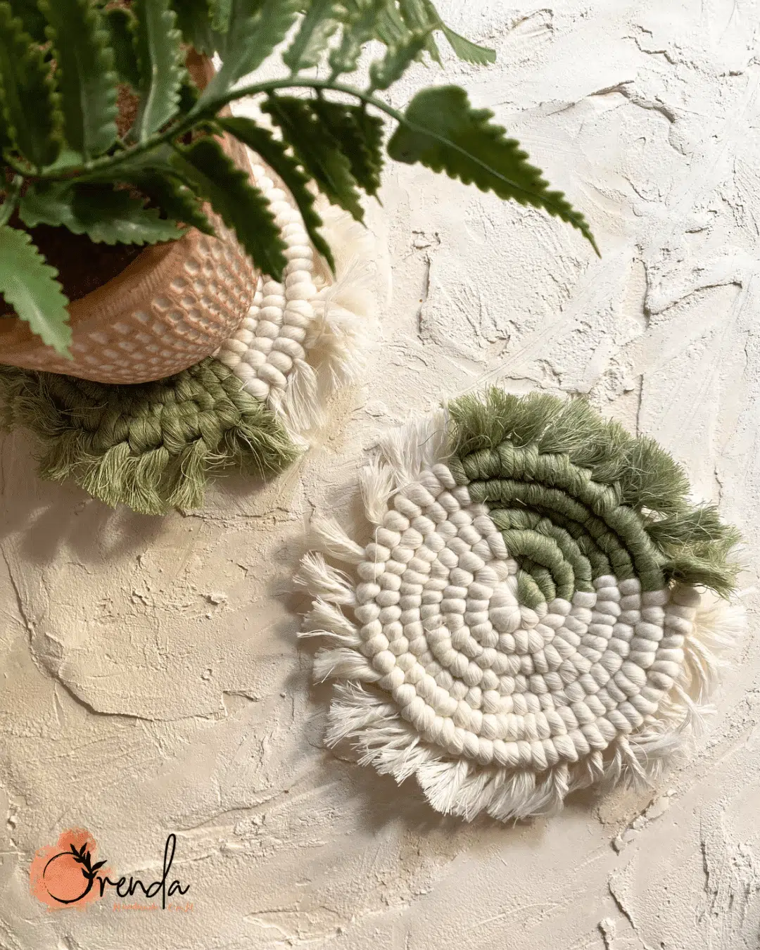 Macrame two tone coaster 6 82E34E54 4960 4158 BE7C D399C997048C