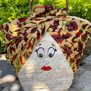 LOLA in Earth Tones, Straw Bag