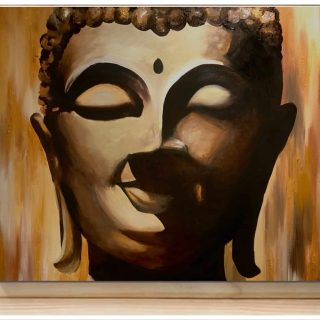 Buddah 100x100cm acrylic on canvas