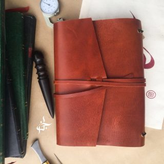 Refill Genuine leather notebook