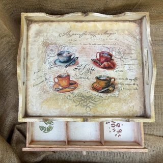 Small coffee corner with drawer