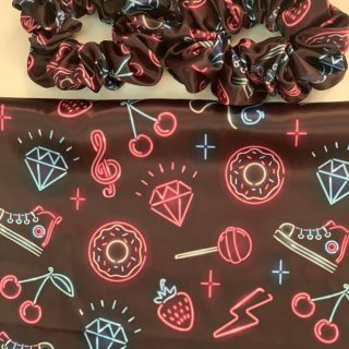 Candy satin scrunchies