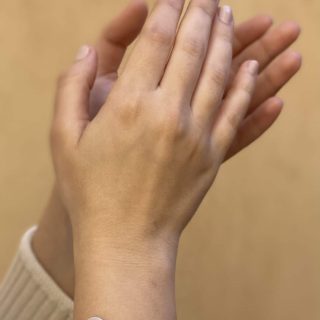 Natural Flat Pearls Gold Platted Silver Bracelet