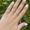 Silver rings set
