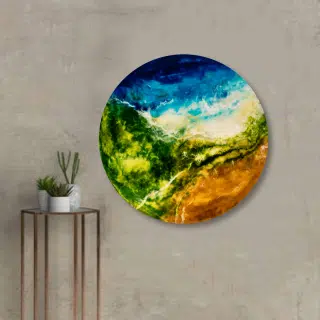 Earth design wall painting