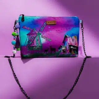Windmill clutch bag