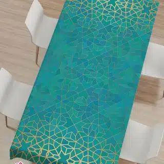tablecloth ( green arabic pattern )