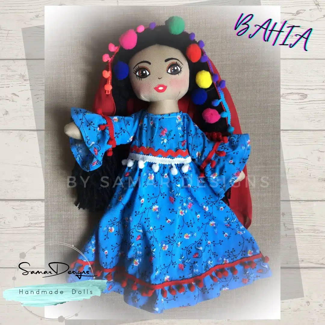 Egyptian folkloric Doll “Bahia” 1 Egyptian folkloric Doll “Bahia”