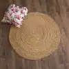 halfa round shape rug