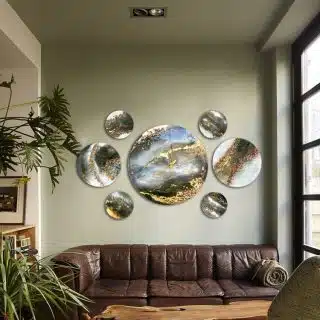 Set of resin gradient olives