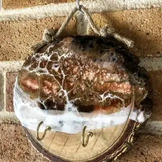 Uniform black Sea tree log key holder