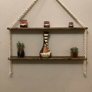 Macrame shelf