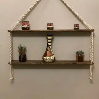 Macrame shelf