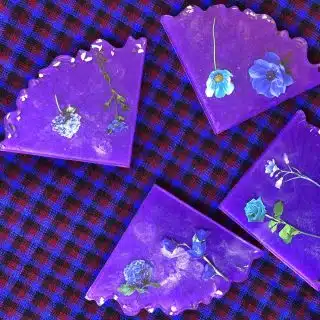 Set of Resin coasters