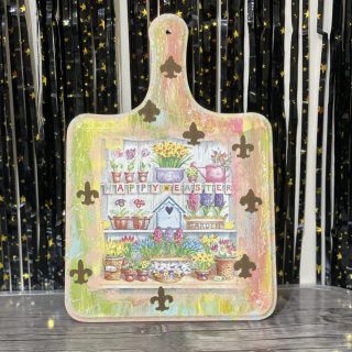 Easter plate, 20*30 cm, made of wood