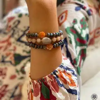Chunky Jasper & Moon Stone Bracelets