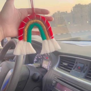 Macramé for car accessories