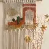 Macrame tapestry ( sun with cactus )