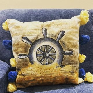 Hand painted cushions