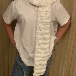 Crochet white bulky Yarn