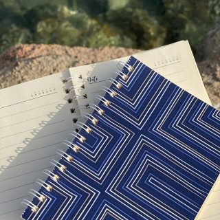 A6 notebook [paths] blue