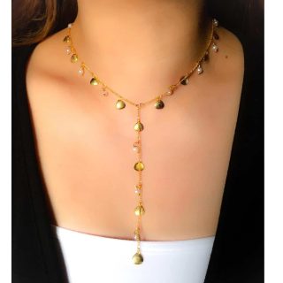 Simple Tiny shells & pearls chain